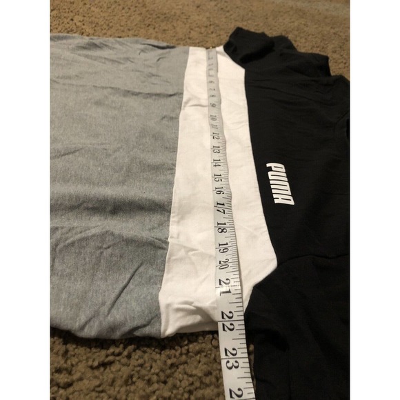 Puma Boys XL Cotton T Shirt Casual Striped R2 - Picture 7 of 7